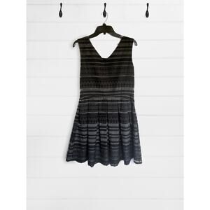 Vintage Y2K Yumi By Yumi Kim Black Sleeveless Striped Princess Dress Size 8/10